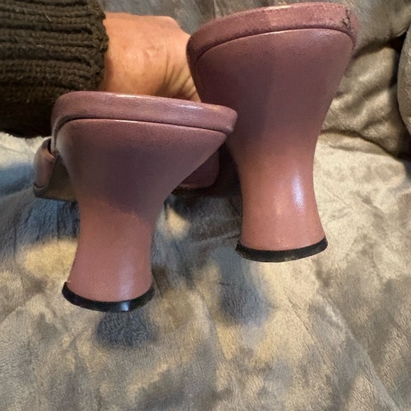 RARE Vintage Prada Women's two toned mauve/pink Leather heels - Picture 6 of 14